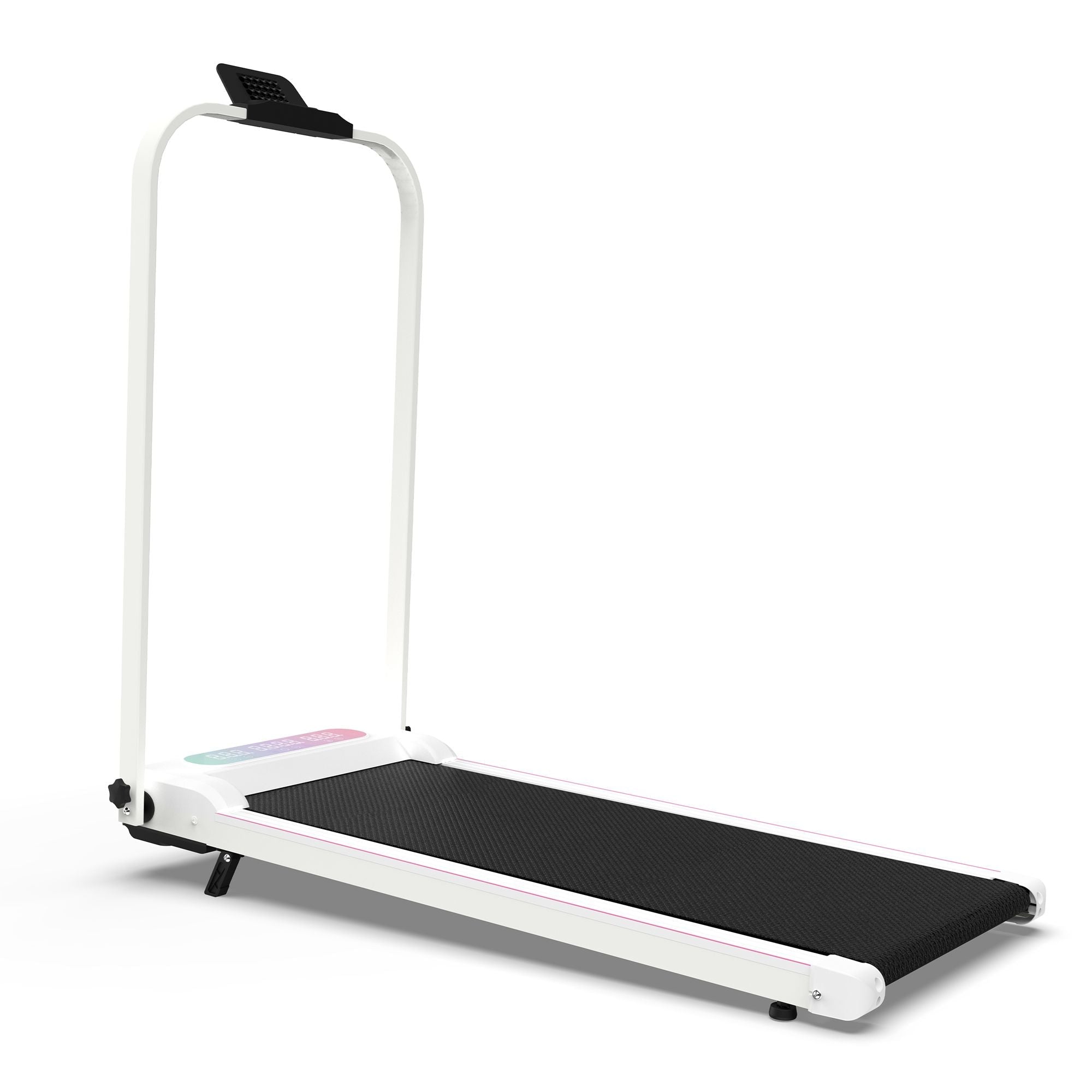Foldable Treadmill with Handle Bar & Incline, 2 in 1 Upgrade Portable Under Desk Walking Pad and Vibration Pad with Remote Control for Home Office Small Spaces - Cool Brand Designs