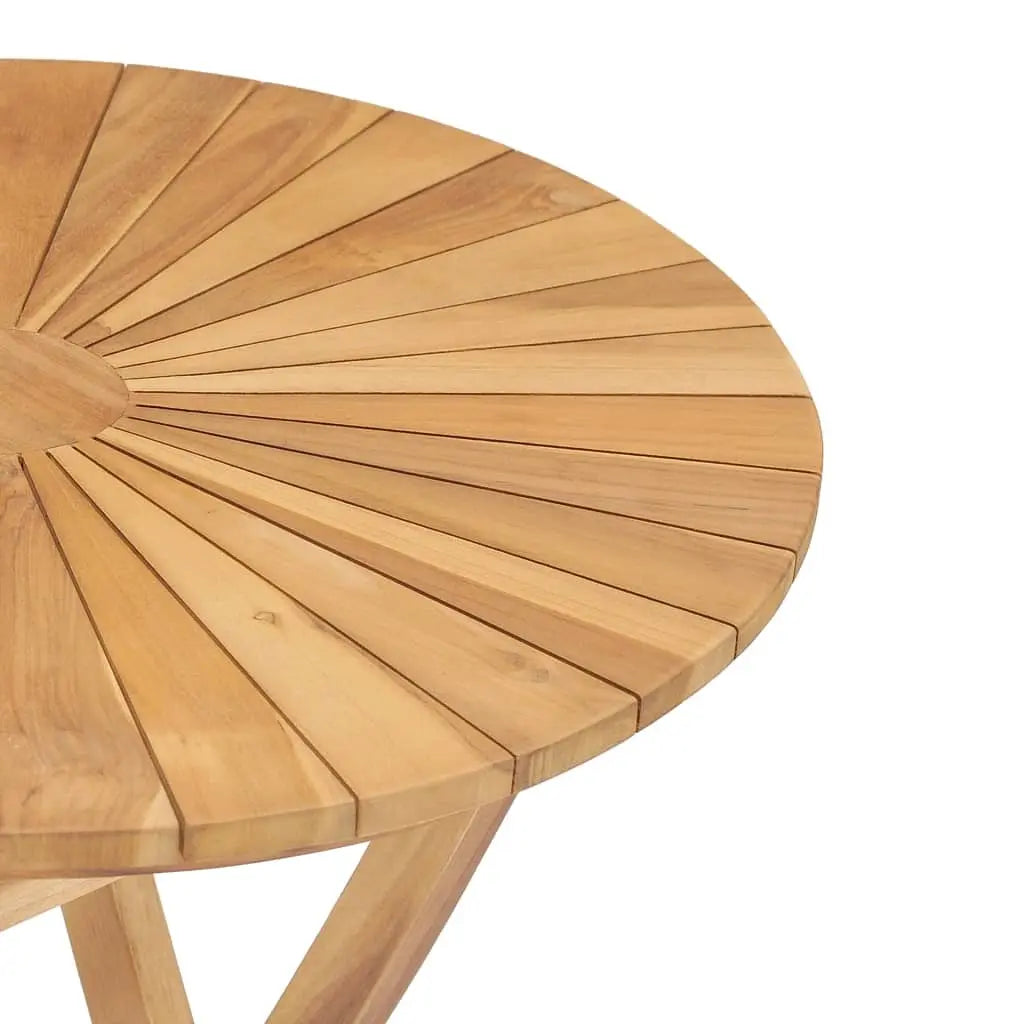 Folding Patio Table  23.6" Solid Teak Wood Cool Brand Designs