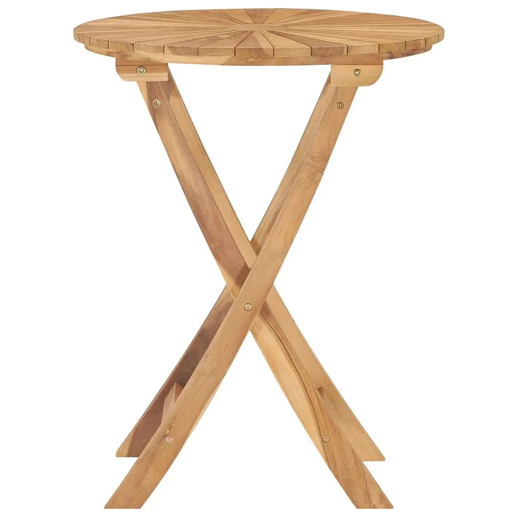Folding Patio Table  23.6" Solid Teak Wood Cool Brand Designs