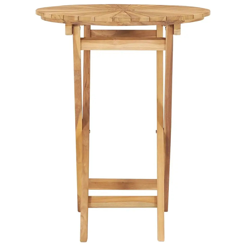 Folding Patio Table  23.6" Solid Teak Wood Cool Brand Designs