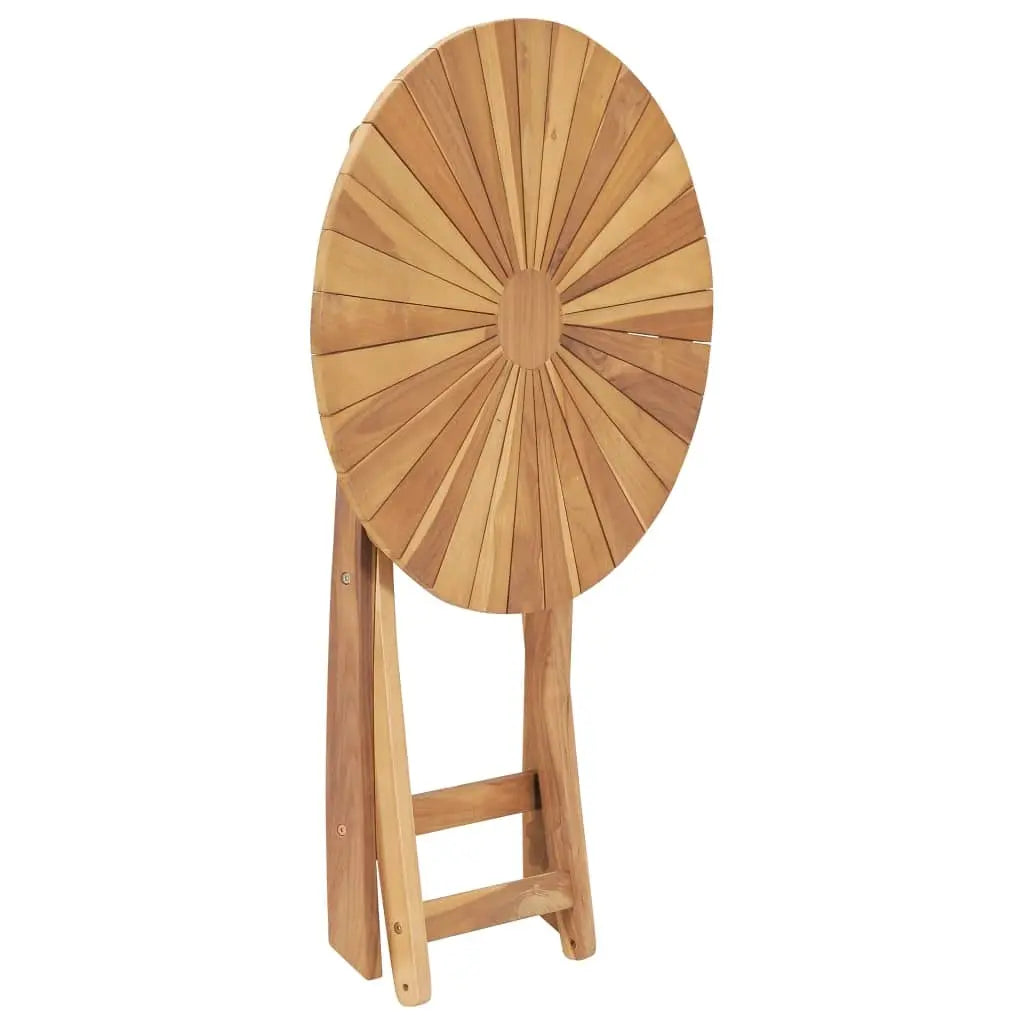 Folding Patio Table  23.6" Solid Teak Wood Cool Brand Designs