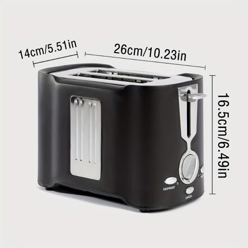 (FST-MBJ-110V)2 Slice Toaster, Quick & Even Results Every Time, Wide Slots Fit Any Size Bread Drop-Down Crumb Tray for Easy Clean Up, Stainless Steel - Cool Brand Designs
