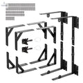 Gate Corner Brace Bracket, 2 Sets, Anti Sag Gate Frame Hardware Kit, Gate Frame Brace Bracket with Latch Lock, Screws, for Shed Doors, Corral Gates, Driveway Gates, Wood Windows, Iron, Black - Cool Brand Designs