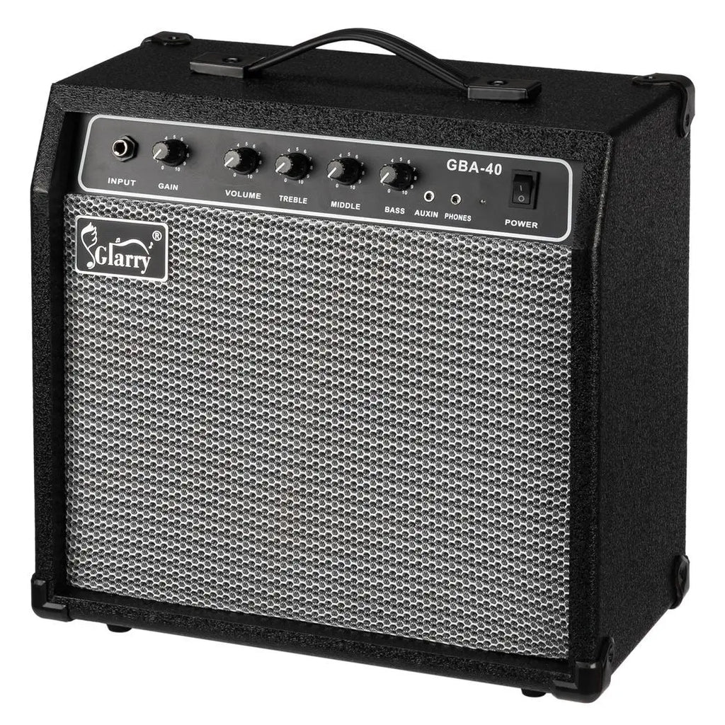 Glarry 40W GBA-40 Electric Bass Amplifier Black Cool Brand Designs