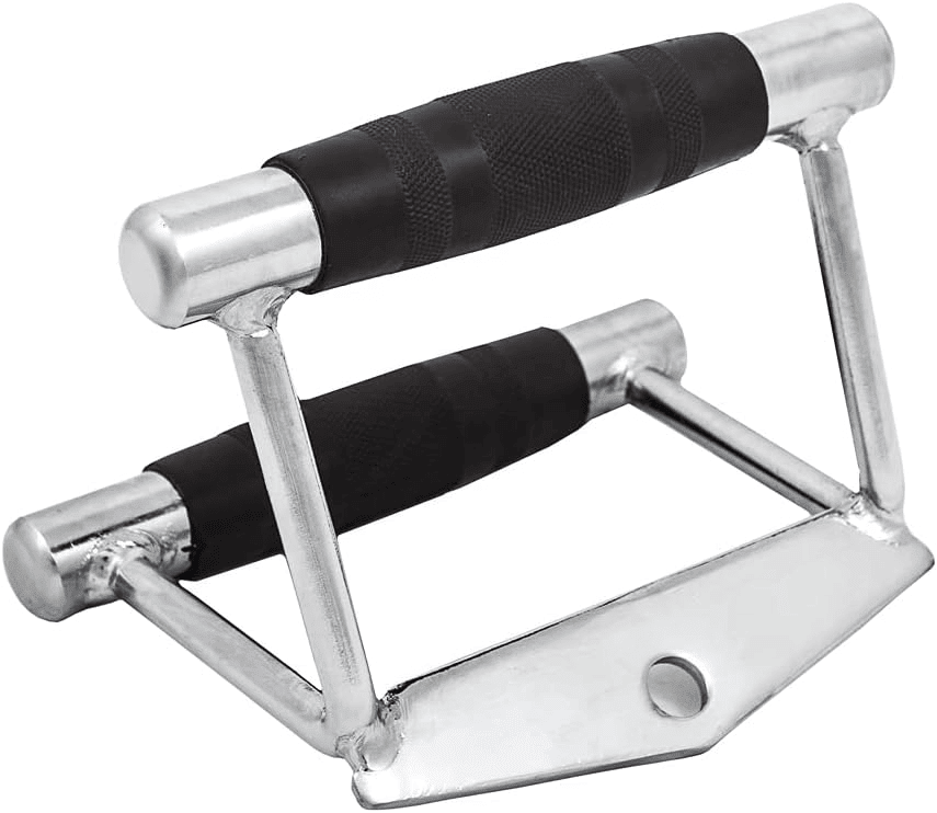 Heavy Duty Gym V Bar Grip Steel Pull Down Cable Attachment - Cool Brand Designs