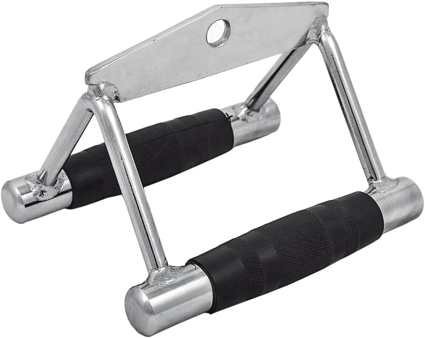 Heavy Duty Gym V Bar Grip Steel Pull Down Cable Attachment - Cool Brand Designs