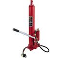 Hydraulic/Pneumatic Long Ram Jack, 8 Tons/17363 lbs Capacity, with Single Piston Pump and Clevis Base, Manual Cherry Picker with Handle, for Garage/Shop Cranes, Engine Lift Hoist, Red VEVOR