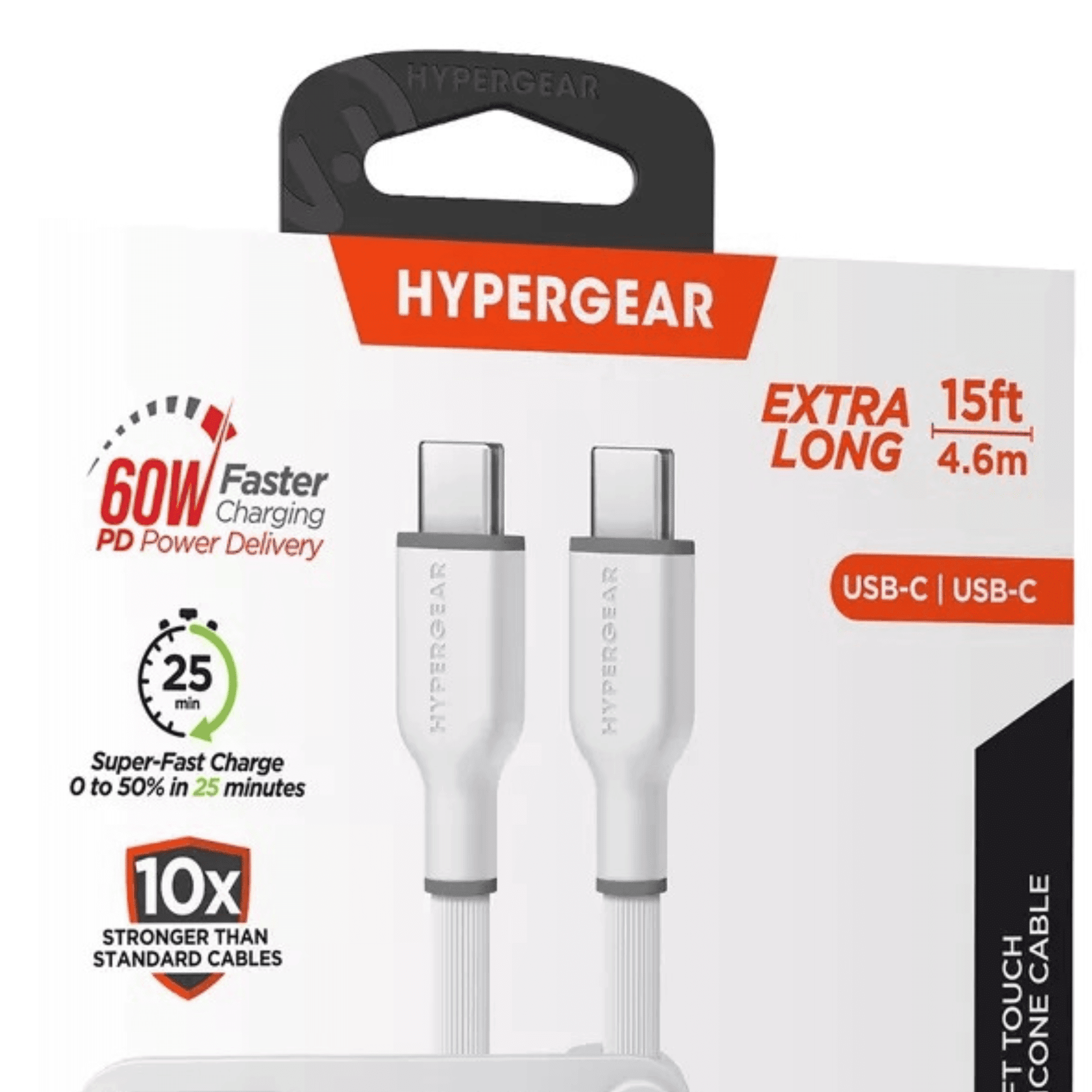 HyperGear Flexi PRO USB-C to USB-C Cable 15ft - Cool Brand Designs