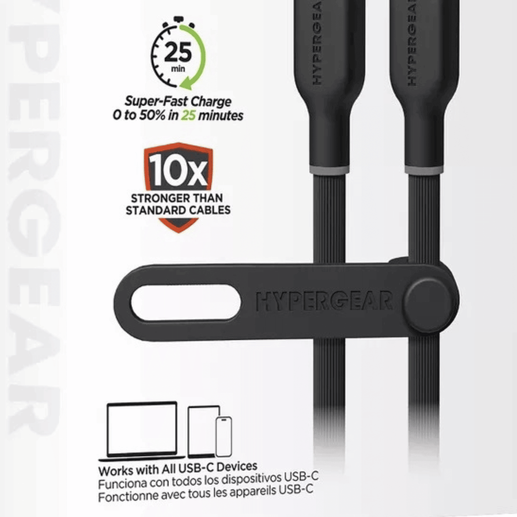 HyperGear Flexi PRO USB-C to USB-C Cable 15ft - Cool Brand Designs