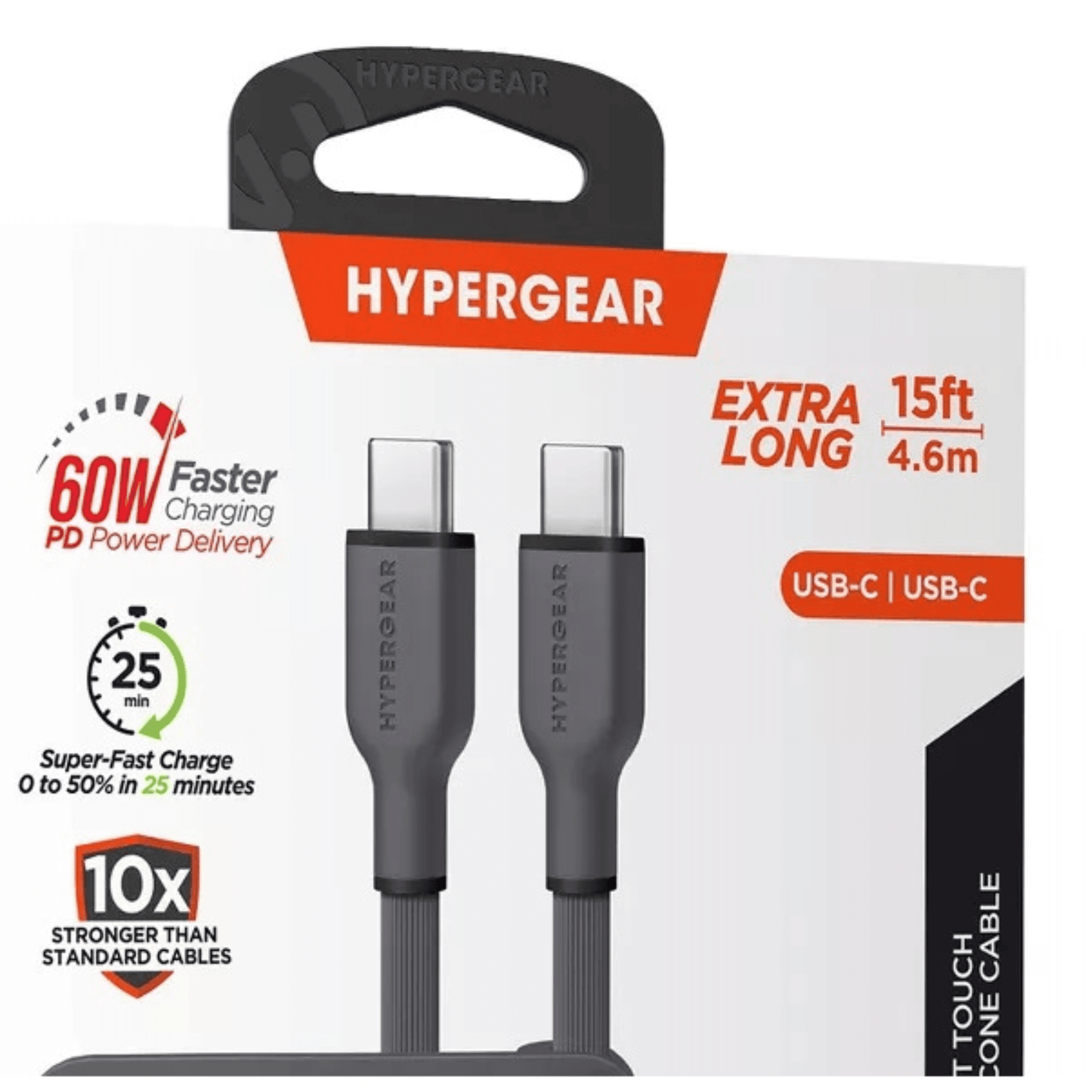 HyperGear Flexi PRO USB-C to USB-C Cable 15ft - Cool Brand Designs