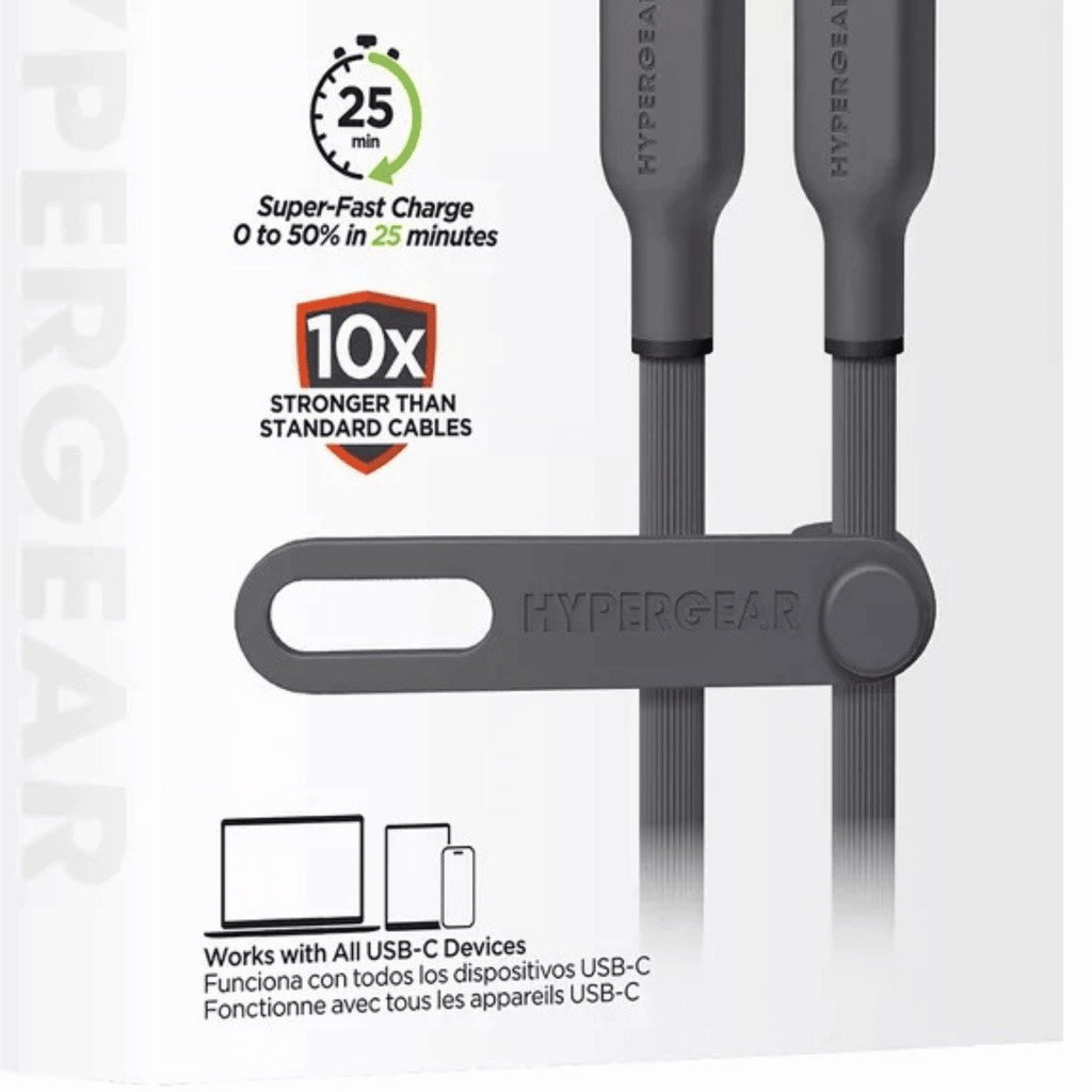 HyperGear Flexi PRO USB-C to USB-C Cable 15ft - Cool Brand Designs