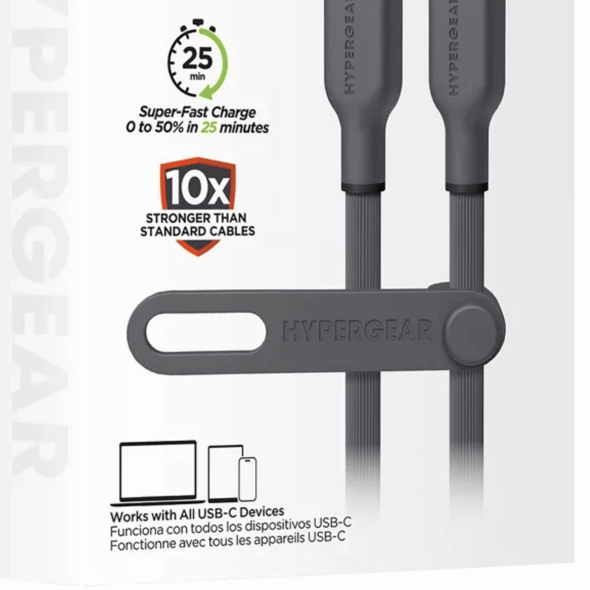 HyperGear Flexi PRO USB-C to USB-C Cable 15ft - Cool Brand Designs