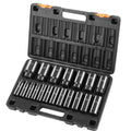 Impact Socket Set, 1/2" 19 Piece Impact Sockets, Deep Socket, 6-Point Sockets, 1/2 Inches Drive Socket Set Impact 3/8 inch - 1-1/2 inch, Cr-V Rugged Construction, with a Storage Cage VEVOR