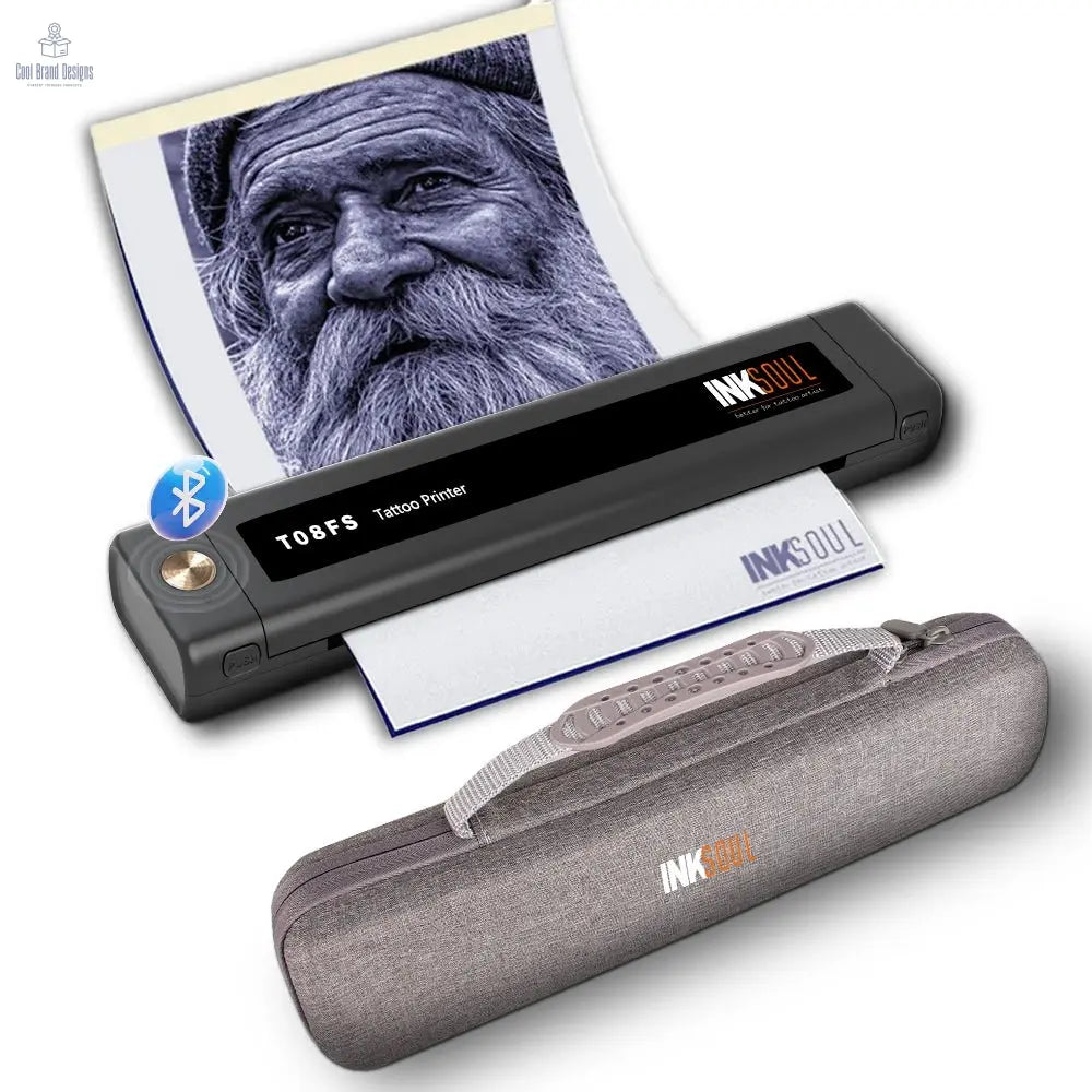 INKSOUL® T08FS Wireless Tattoo Transfer Stencil Printer - Can print shadows - Cool Brand Designs