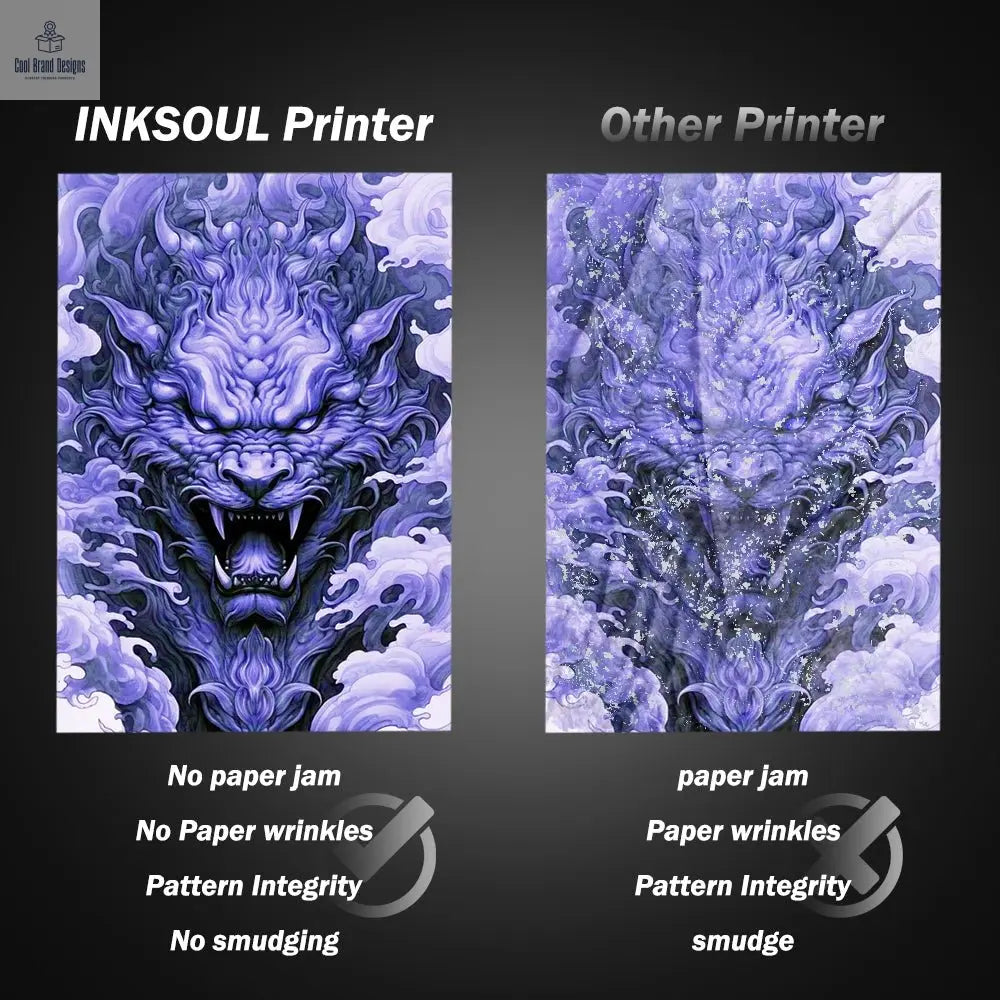 INKSOUL® T08FS Wireless Tattoo Transfer Stencil Printer - Can print shadows - Cool Brand Designs
