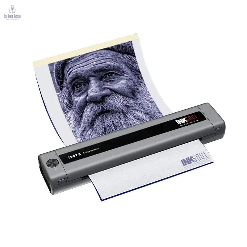 INKSOUL® T08FS Wireless Tattoo Transfer Stencil Printer - Can print shadows - Cool Brand Designs