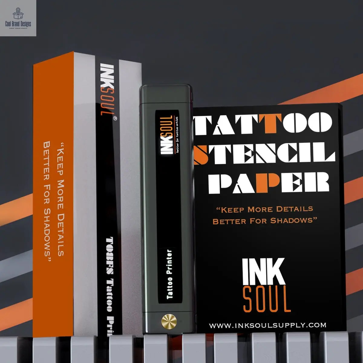 INKSOUL® T08FS Wireless Tattoo Transfer Stencil Printer - Can print shadows - Cool Brand Designs