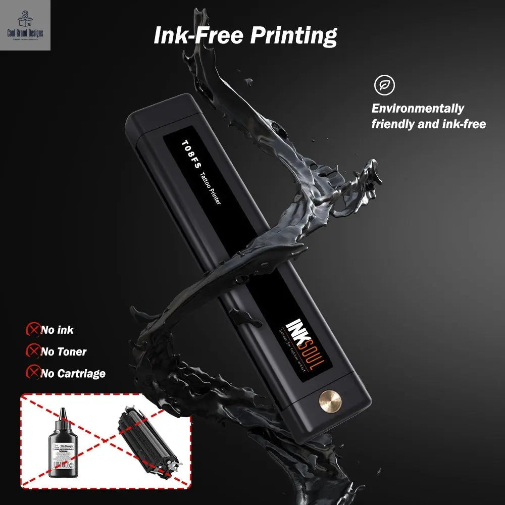 INKSOUL® T08FS Wireless Tattoo Transfer Stencil Printer - Can print shadows - Cool Brand Designs