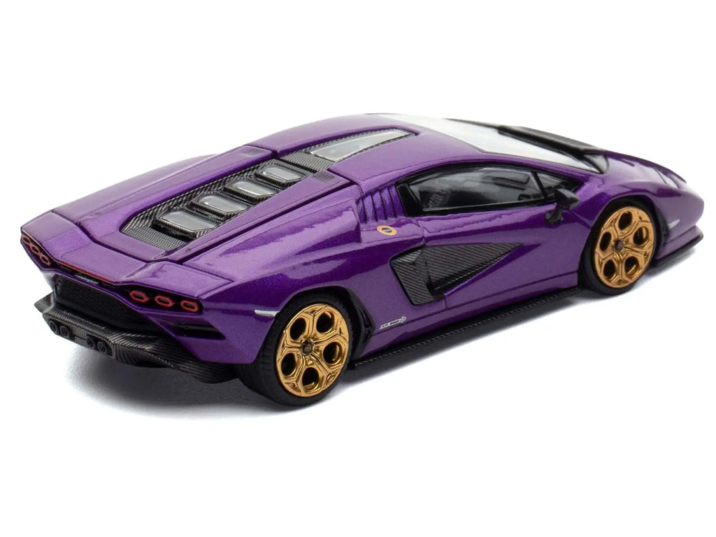 Lamborghini Countach LPI 800 - 4 Viola Pasifae Purple Metallic "Hong Kong Toycar Salon 2025" 1/64 Diecast Model Car by Pop Race - Cool Brand Designs