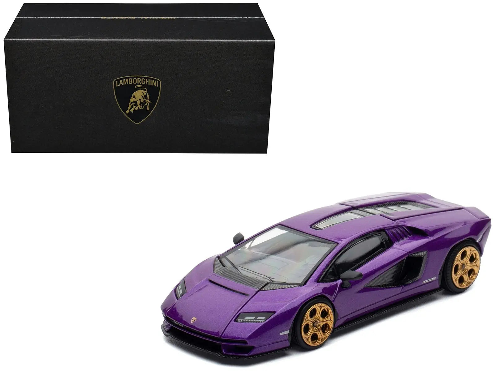 Lamborghini Countach LPI 800 - 4 Viola Pasifae Purple Metallic "Hong Kong Toycar Salon 2025" 1/64 Diecast Model Car by Pop Race - Cool Brand Designs