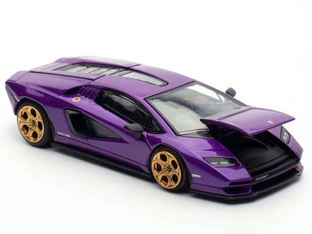 Lamborghini Countach LPI 800 - 4 Viola Pasifae Purple Metallic "Hong Kong Toycar Salon 2025" 1/64 Diecast Model Car by Pop Race - Cool Brand Designs