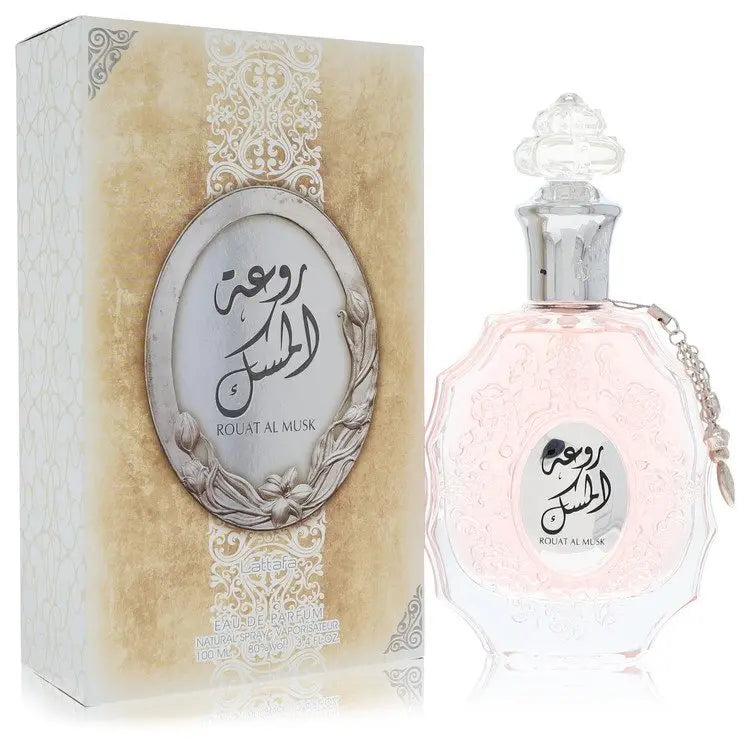 Lattafa Rouat Al Musk by Lattafa Eau De Parfum Spray (Unisex) 3.4 oz (Women) Lattafa