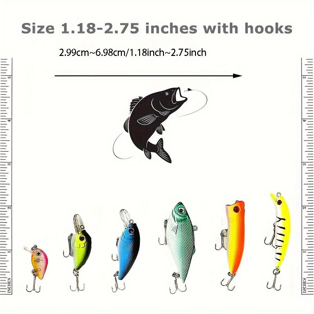 Lot 30 pcs Kinds of Fish Fishing Lures Crankbaits Hooks Minnow Baits Tackle - Cool Brand Designs