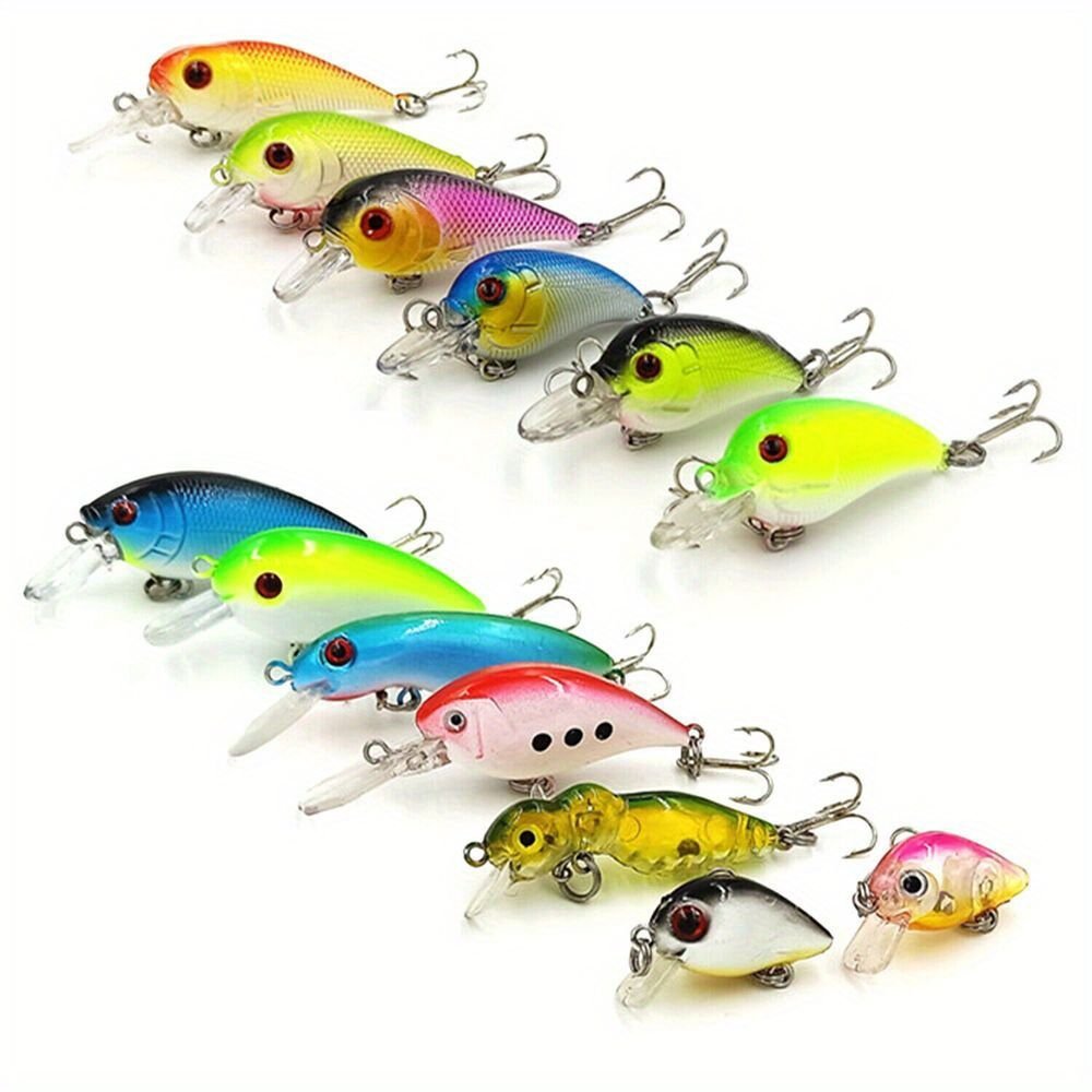 Lot 30 pcs Kinds of Fish Fishing Lures Crankbaits Hooks Minnow Baits Tackle - Cool Brand Designs