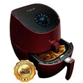 MegaChef 3.5 Quart Airfryer And Multicooker With 7 Pre-Programmed Settings in Burgundy MEGACHEF