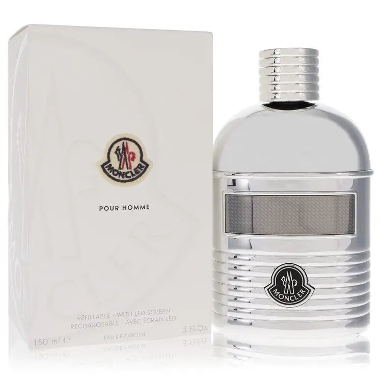 Moncler by Moncler Eau De Parfum Spray (Refillable + LED Screen) 5 oz (Men) Moncler