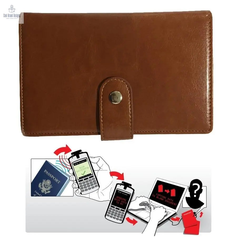Passport Wallet with RFID Safe Lock - Cool Brand Designs