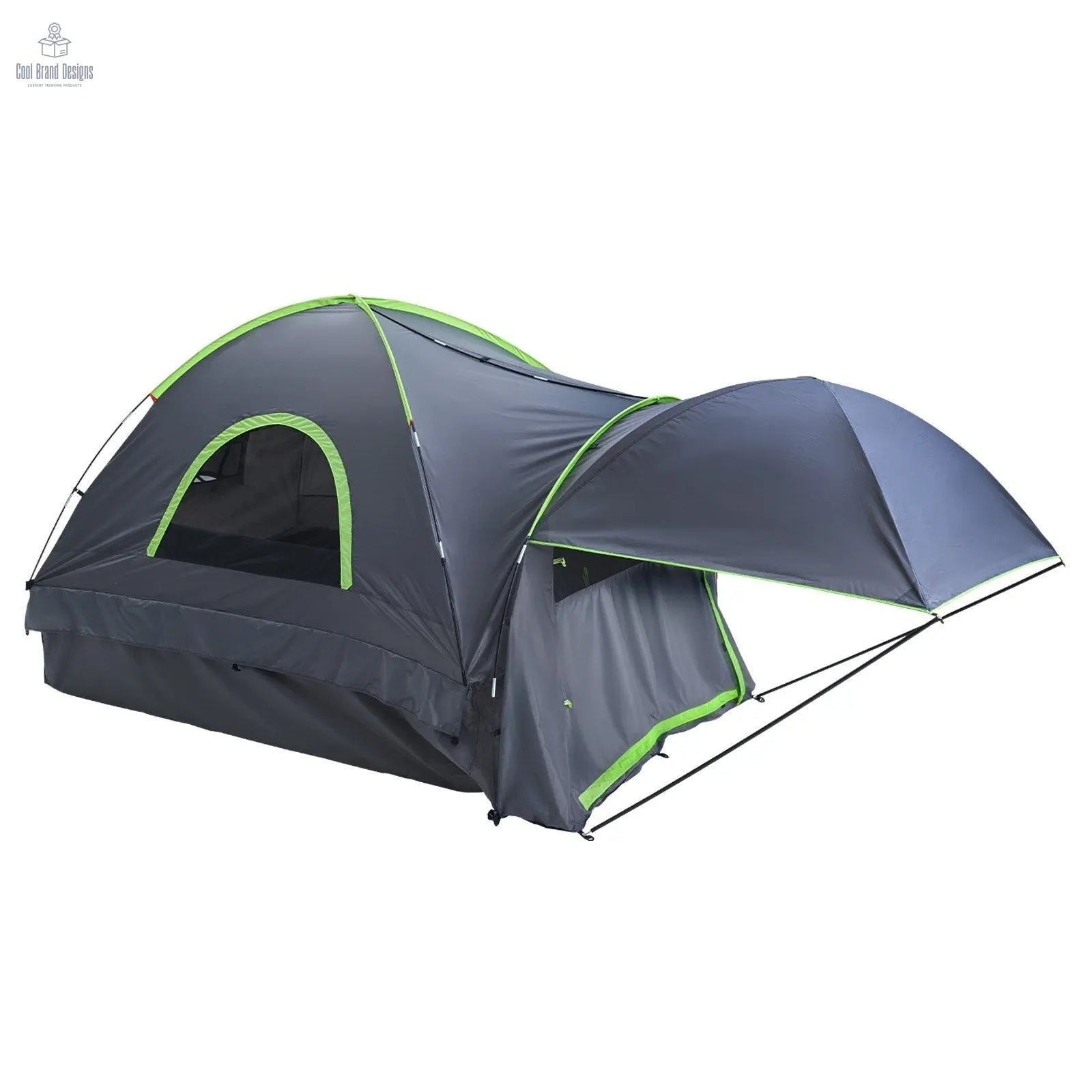 Pickup Truck Tent, Fits 5.5 - 6.0 ft Truck Tents for Camping, Waterproof PU2000 mm 2 - 3 Person Sleeping Truck Bed Tent, Sturdy Truck Bed Camper Shell with Expandable Awning, Rainfly, Storage Bag - Cool Brand Designs