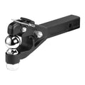 Pintle Hook, 20000 lbs, Pintle Hook Hitch for 2-inch Hitch Hook Military Receiver, Combination 2-5/16-inch Hitch Ball, Fits 2.5 to 3-inch Lunette Ring, 15.6-inch Length, Black Powder Coat VEVOR