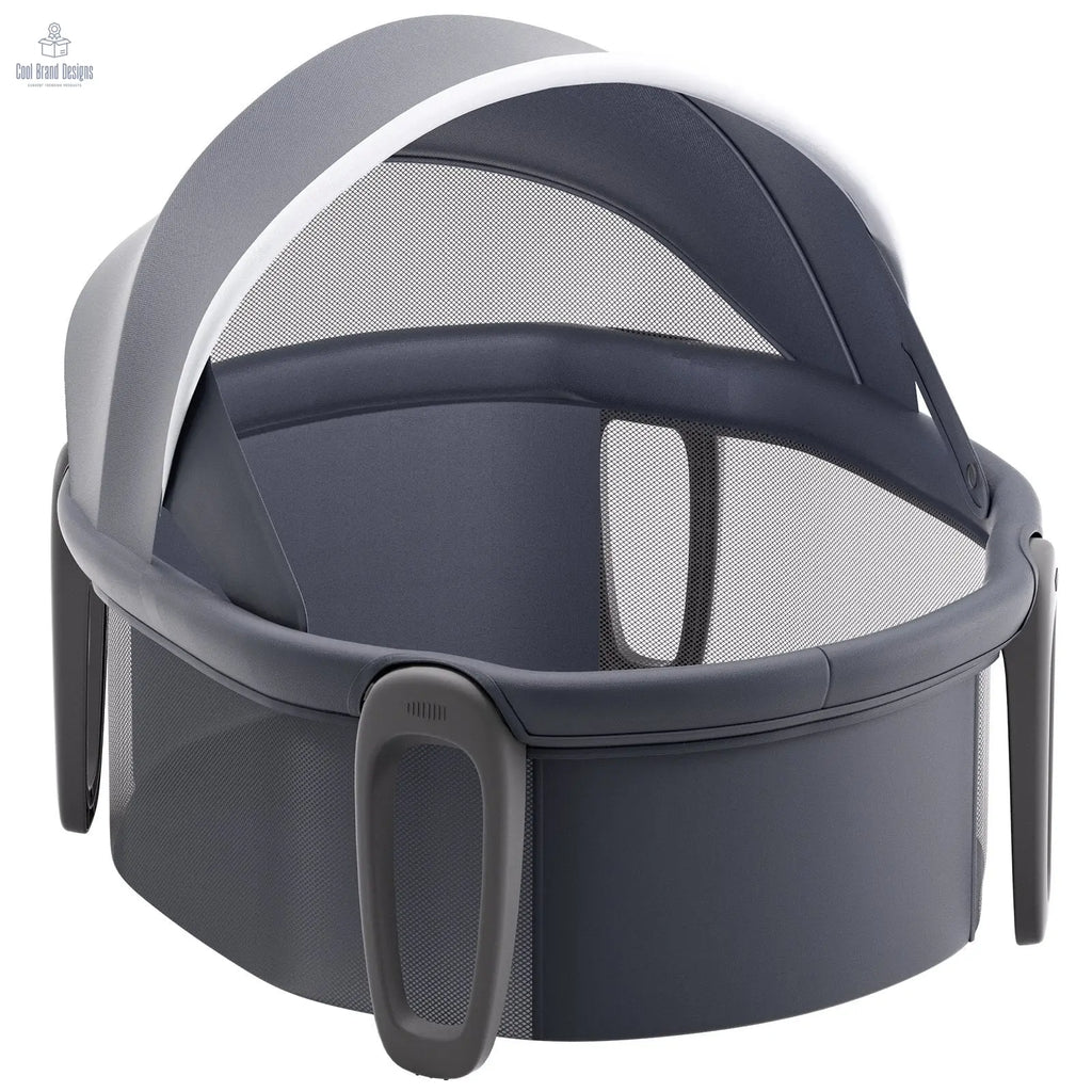Portable Baby Bassinet, On - The - Go Baby Dome with Canopy & Developmental Toys, Quick - Folding Travel Crib, Lightweight Baby Cradle Infant Bed for Indoors/Outdoors, Suitable for 0 - 6 Months Newborns - Cool Brand Designs