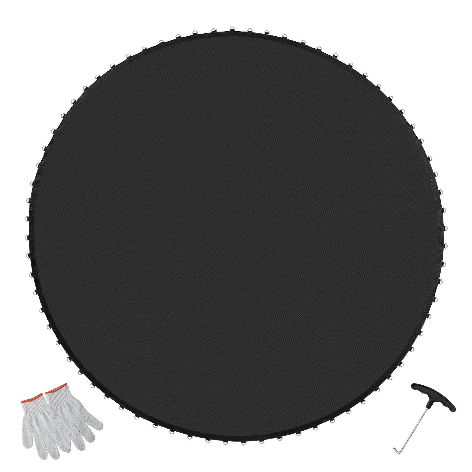 Replacement Trampoline Mat, Jumping Mat Fits 12ft Frame, Universal Jumping Mat for 12ft Round Trampoline, Reinforce UV-Resistant Mat with Spring Tool & Durable V-Rings, Fit 5.5" Spring Length - Cool Brand Designs