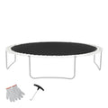 Replacement Trampoline Mat, Jumping Mat Fits 12ft Frame, Universal Jumping Mat for 12ft Round Trampoline, Reinforce UV-Resistant Mat with Spring Tool & Durable V-Rings, Fit 5.5" Spring Length - Cool Brand Designs