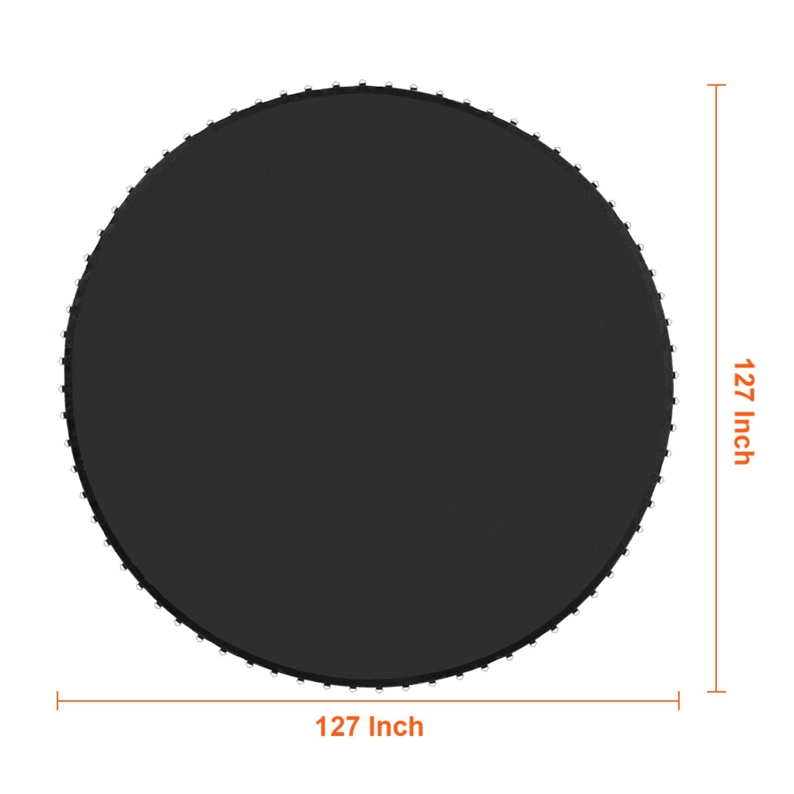 Replacement Trampoline Mat, Jumping Mat Fits 12ft Frame, Universal Jumping Mat for 12ft Round Trampoline, Reinforce UV-Resistant Mat with Spring Tool & Durable V-Rings, Fit 5.5" Spring Length - Cool Brand Designs