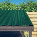 Roof Panels 12 pcs Galvanized Steel Green 31.5"x14.2" - Cool Brand Designs