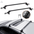 Roof Rack Cross Bars, Aluminum Roof Rack Crossbars, Fit Roof without Side Rail, 155 lbs Load Capacity, Adjustable Bare Roof Crossbars with Locks, for SUVs, Sedans, and Vans VEVOR