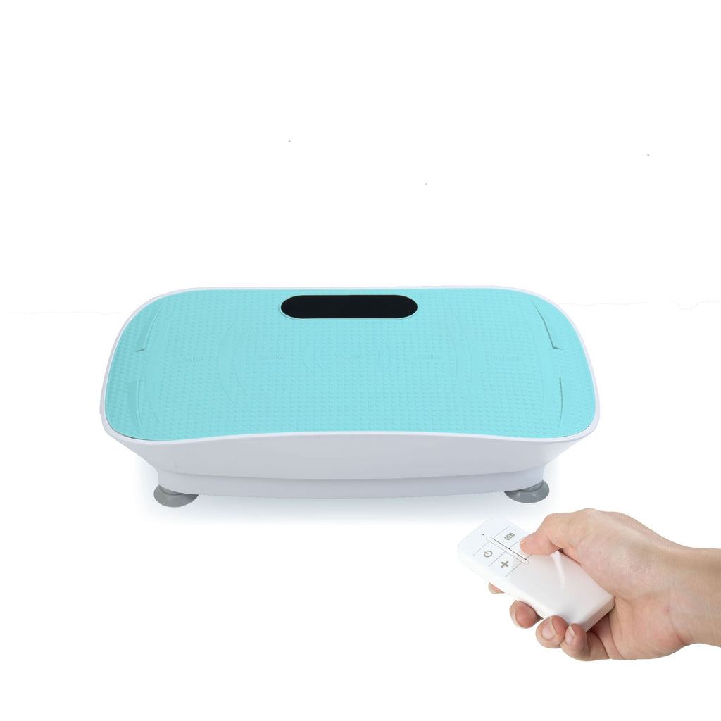 Silent Vibration Platform Crazy Fitness Massage 10-Frequency Weight Loss & Fat Burner Body Shaking Machine For Unisex Blue - Cool Brand Designs