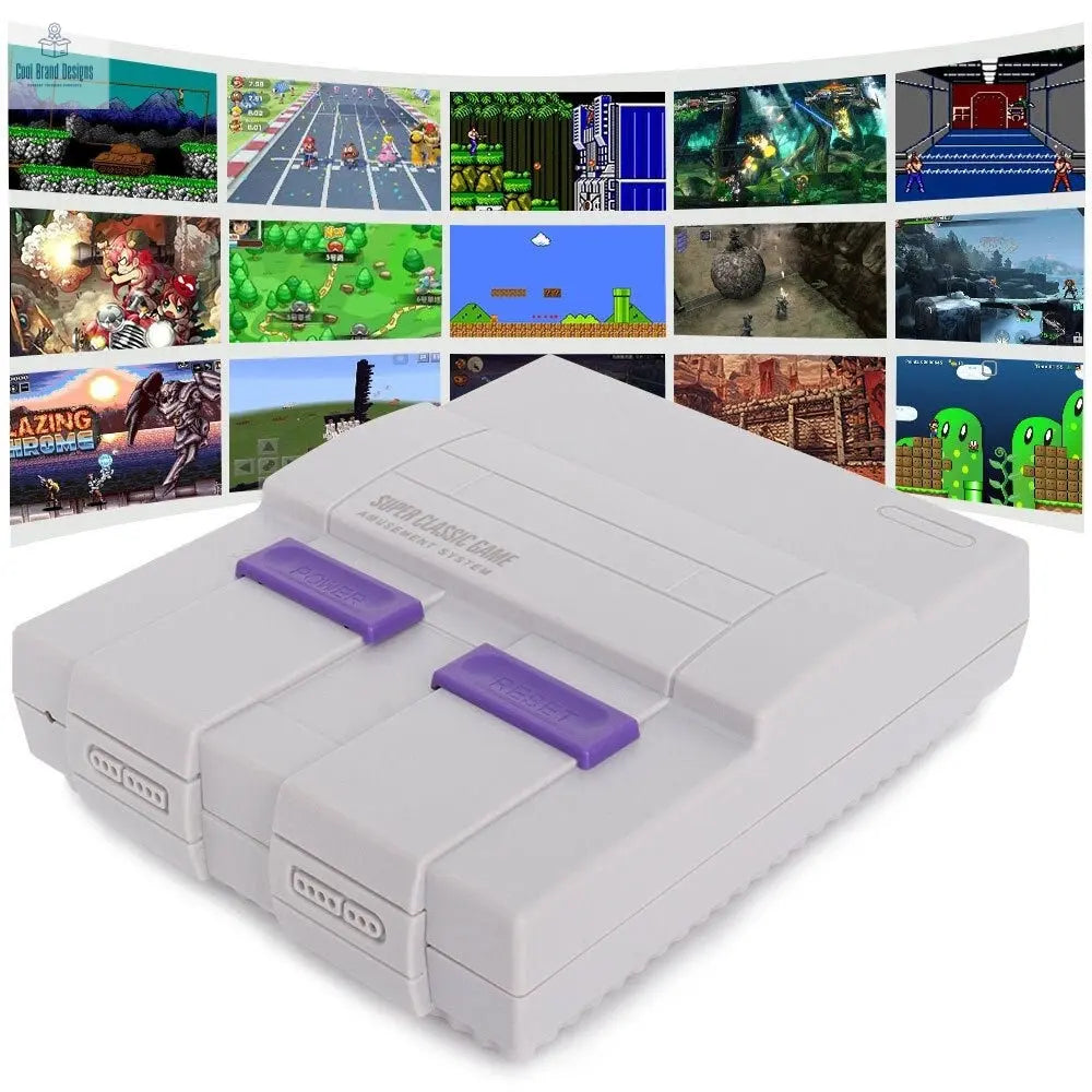 SNES HD TV Video Game Console Built - in 821 Games Dual Handheld Retro Wired Controller US plug - Cool Brand Designs