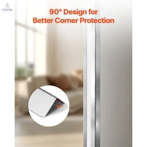 Stainless Steel Wall Corner Protector, 2 x 2 x 48 inch, 10 Pack Metal Corner Guards, 304 Stainless Steel Edge Trim 90 - Degree Angle for Home,Office,Commercial Wall Protection, with 3m Tape - Cool Brand Designs