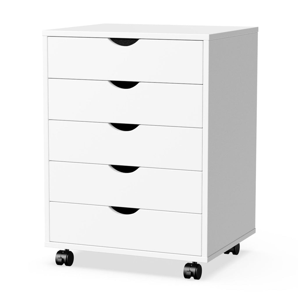 Storage Cabinet Dressers with Wheels Mobile Organizer Drawers for Office, Bedroom, Home - Cool Brand Designs