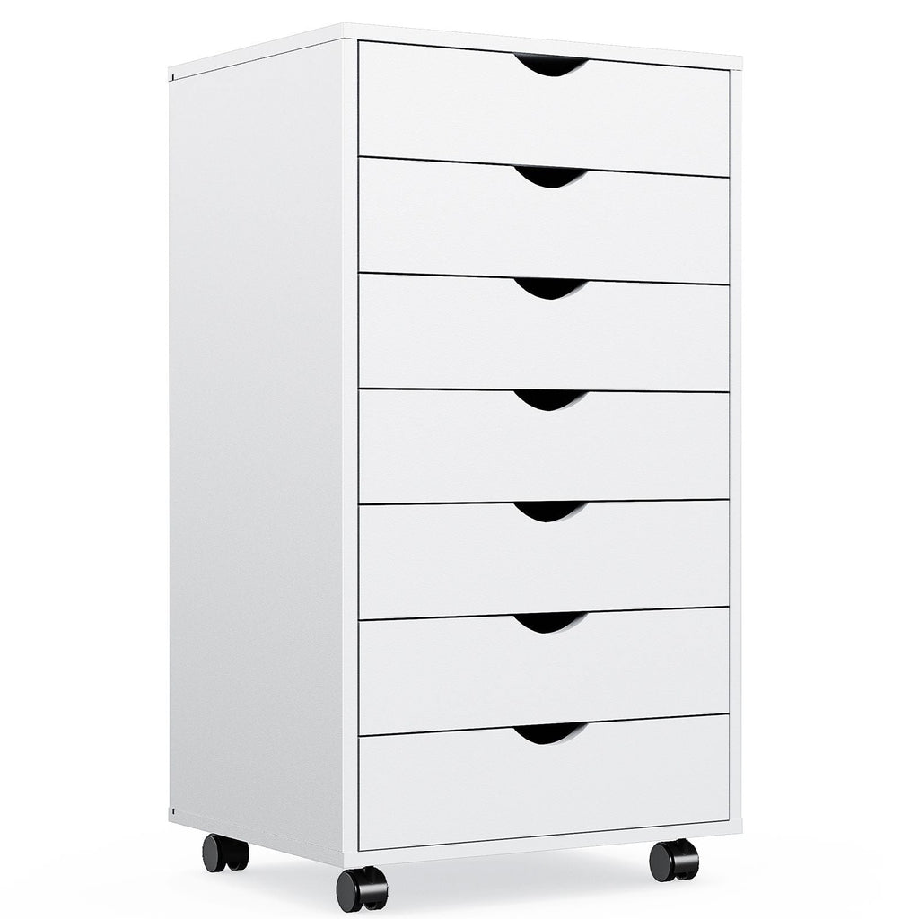 Storage Cabinet Dressers with Wheels Mobile Organizer Drawers for Office, Bedroom, Home - Cool Brand Designs