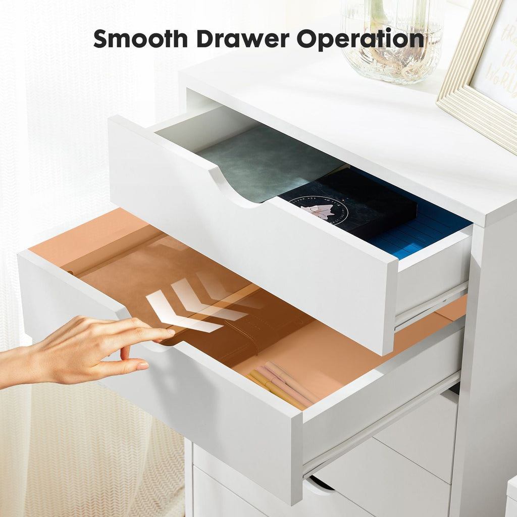 Storage Cabinet Dressers with Wheels Mobile Organizer Drawers for Office, Bedroom, Home - Cool Brand Designs