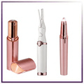 The Effortless Beauty Kit 3-in-1 Painless Facial Hair Remover, Precision Electric Eyebrow Trimmer & Rechargeable Heated Eyelash Curler Grooming Set for Smooth Skin and Long-Lasting Curled Lashes - Cool Brand Designs