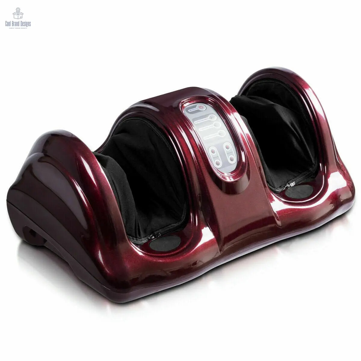 Therapeutic Shiatsu Foot Massager with High Intensity Rollers - Dark Red - Color: Dark Red - Cool Brand Designs