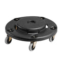 Trash Can Dolly, Fit 20, 32, 44, 55 Gallon Containers, Round Trash Can Roller Base with 4 Lockable Wheels, 500lbs Weight Capacity, Heavy Duty Barrel Dolly, Multi-Functional Rolling Dolly Cart - Cool Brand Designs