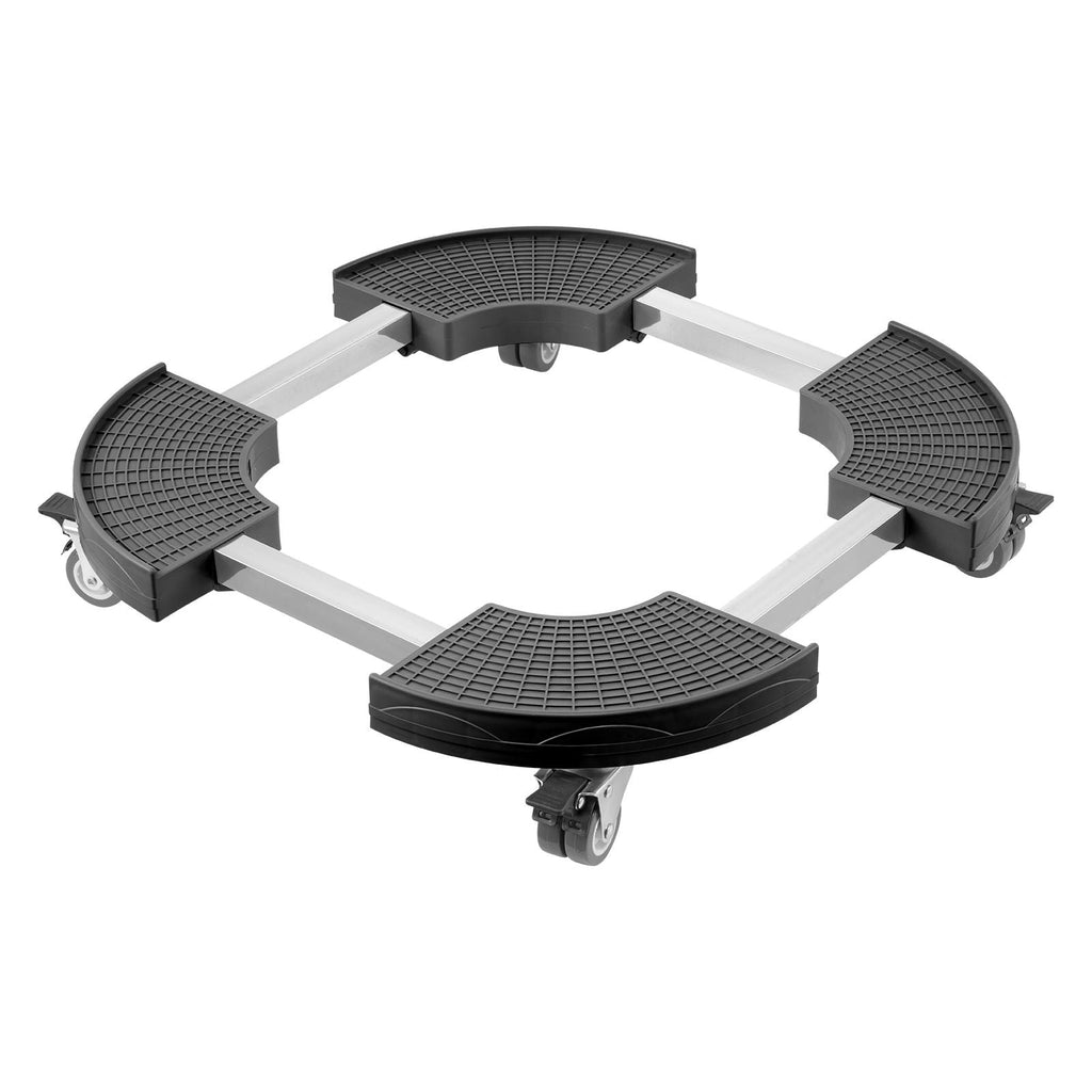 Trash Can Dolly with 4 Lockable Wheels, 440lbs Weight Capacity, Round Trash Can Roller Base, 15-22.8 in Adjustable, Heavy Duty Drum Dolly Plant Caddy, Multi-Functional Rolling Dolly Cart, Black - Cool Brand Designs