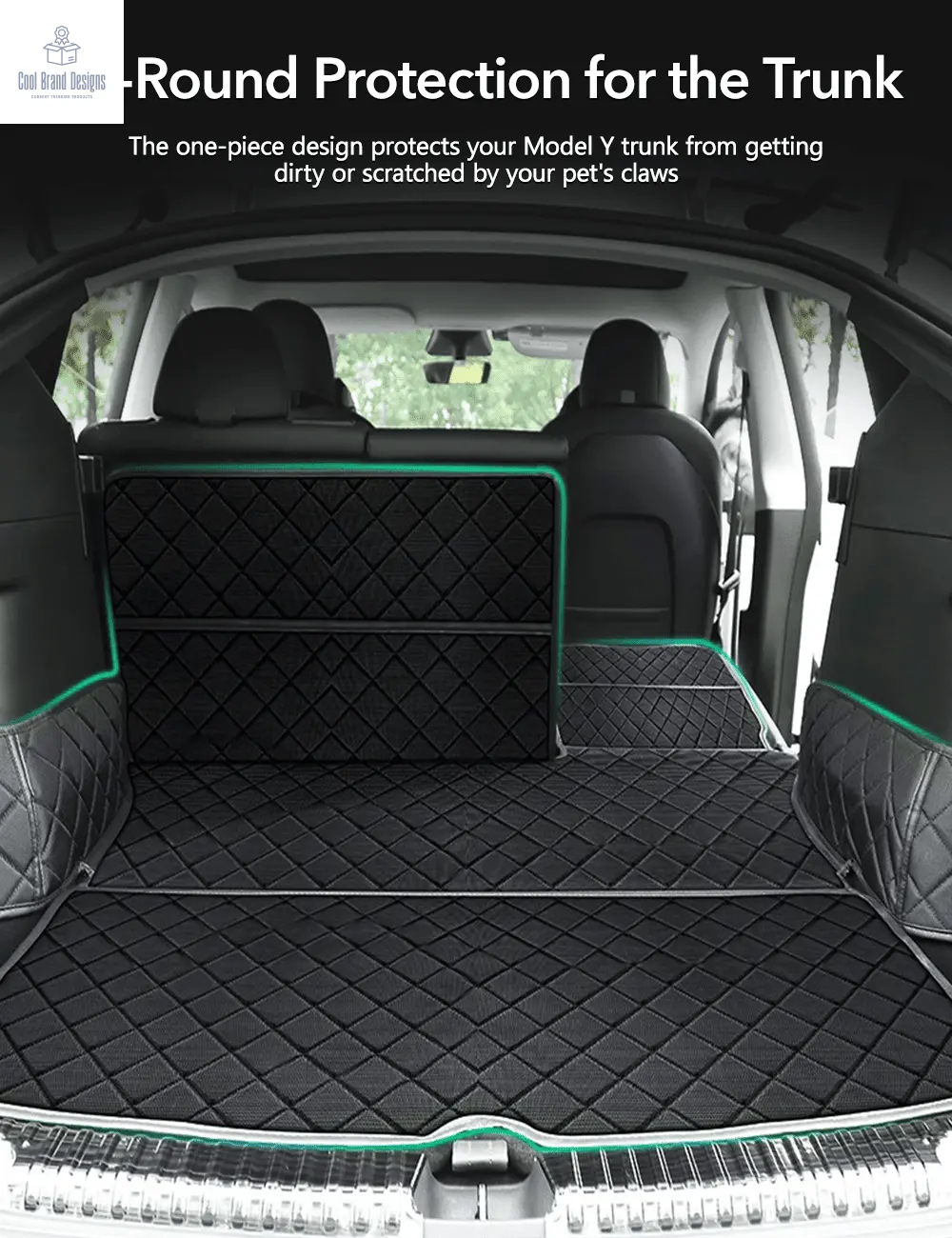 Trunk Mat Waterproof Car Dog Cover for Model Y | TESERY - Cool Brand Designs